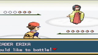 Pokemon Fire Red - Celadon Gym Leader Battle: Erika