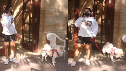 Malaika Arora घर के बाहर अपने Dog के साथ हुईं स्पॉट, मीडिया ने कैद की ये हरकत | FilmiBeat