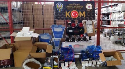ADANA'DA KAÇAK SİGARA OPERASYONU 11 GÖZALTI
