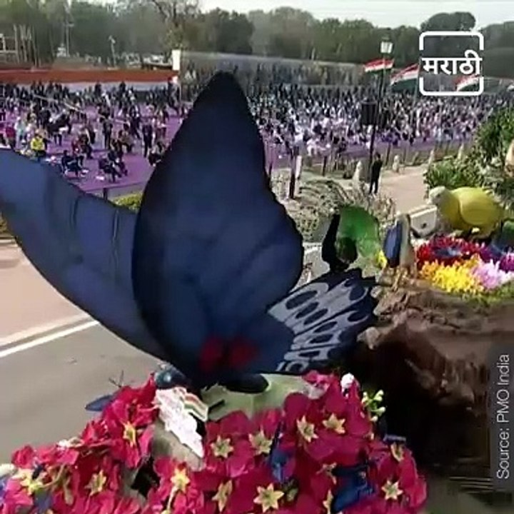 Republic Day Parade: Maharashtra Tableau Displays ‘Biodiversity of Maharashtra’.