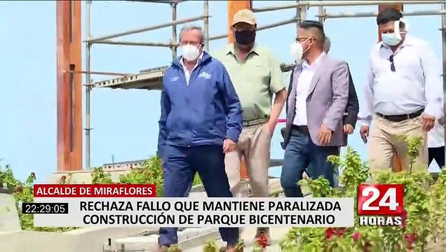 Alcalde de Miraflores anuncia demanda por paralización de obra Parque Bicentenario