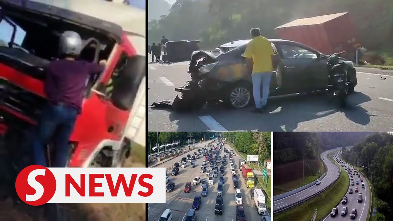 11-vehicle pile-up causes 20km jam on KL-Karak Highway