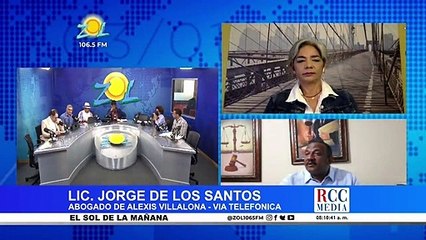 Lic. Jorge de los Santos abogado de Alexis Villalona: "Hasta ahora no hay acuerdo económico"