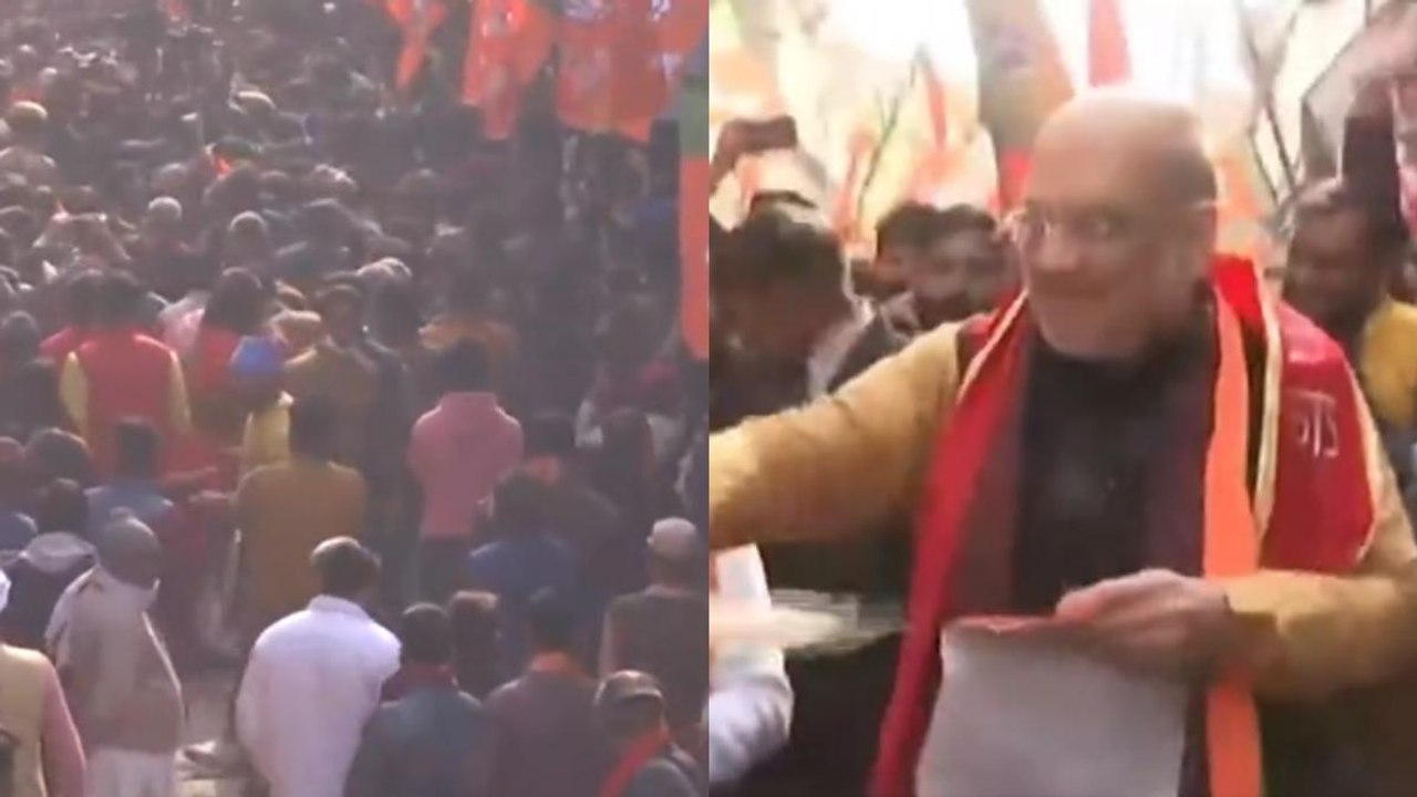 Amit Shah's campaign in Muzaffarnagar, huge crowd gathered