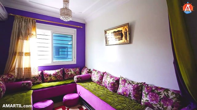 شقة مفروشة محفظة للبيع في مرتيل حي أم كلثوم غرفة و 2 صالونات و بالكون Appartement à Vendre a Martil