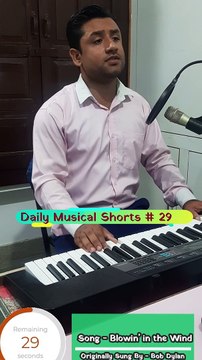 Blowin' in the Wind (Cover) | (Daily Musical Shorts #29) | Acorn Wolve | #Shorts