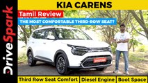 Kia Carens Tamil Review | Third Row Seat Comfort, Diesel Automatic Performance Boot Space & Features