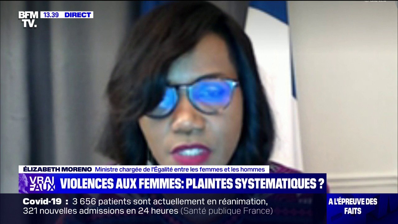 Élizabeth Moreno sur les violences conjugales: "Non, je ne vais pas vous dire que systématiquement les victimes déposent plainte"