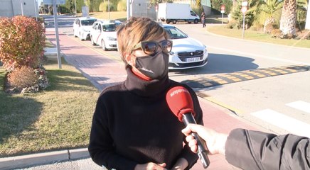 Sonsoles Ónega, en el tanatorio de Pedro Arriola, marido de Celia Villalobos