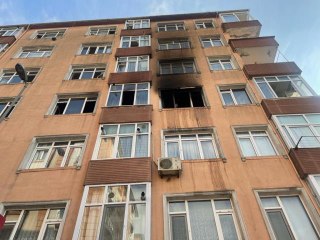Küçükçekmece'de dairede çıkan yangın hasara yol açtı