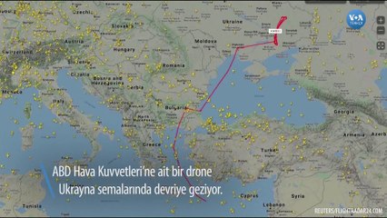ABD Hava Kuvvetleri Ukrayna’da drone ile devriyede