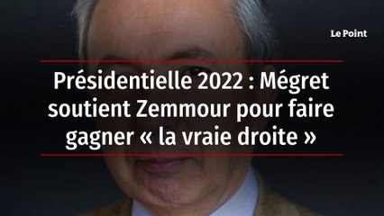 Présidentielle 2022 : Mégret soutient Zemmour pour faire gagner « la vraie droite »