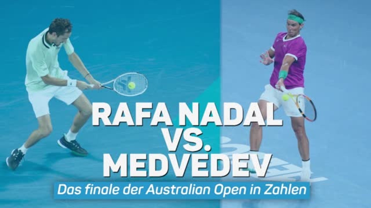 Nadal vs. Medvedev: Die Zahlen zum großen Finale