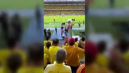 Hinchas abuchearon a la selección Colombia tras su derrota contra Perú
