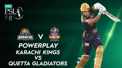 Скачать видео: Quetta Gladiators Powerplay | Karachi Kings vs Quetta Gladiators | Match 4 | HBL PSL 7 | ML2G