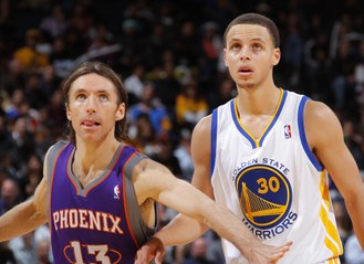 Stephen Curry x Steve Nash match-cut