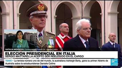 Sergio Mattarella aceptó quedarse en la presidencia del Parlamento italiano