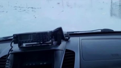 Yolu kapalı köydeki hastaya UMKE ulaştı