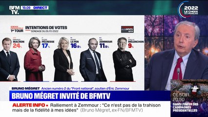 Pour Bruno Mégret, "une époque nouvelle" s'ouvre avec Éric Zemmour, qui concrétisera "la victoire idéologique de la droite"