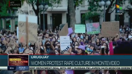 Descargar video: FTS 16:30 29-01: Women protest against gender violence in Uruguay