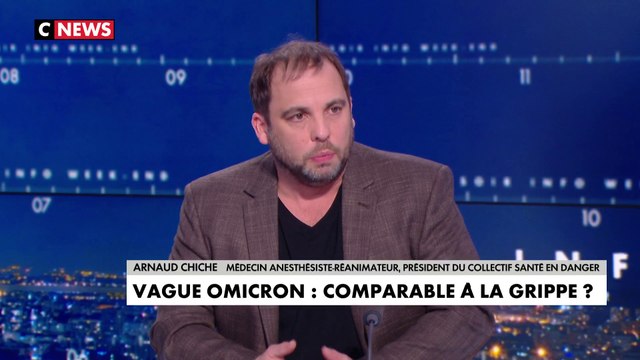 Arnaud Chiche : «La gravité par rapport au variant Delta est moindre avec Omicron, même si Omicron amène quand même en réanimation»