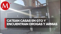 Sedena, fiscalía y Guardia Nacional catean tres inmuebles y detienen a 13 en Guanajuato