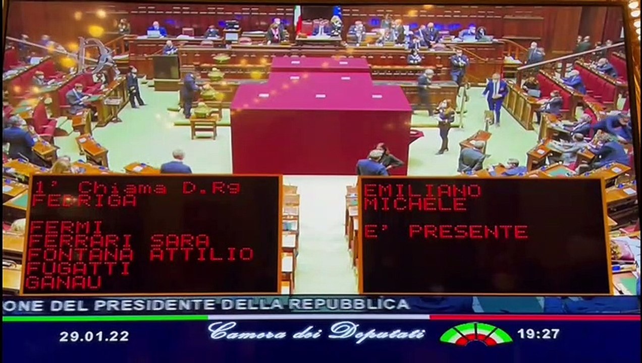 Emiliano alla proclamazione di Mattarella