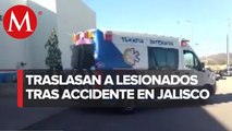 Atienden a heridos tras volcadura en Lagos de Moreno, Jalisco