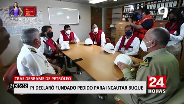 PJ declaró fundado pedido de incautación de buque que trasladó barriles de petróleo de Repsol