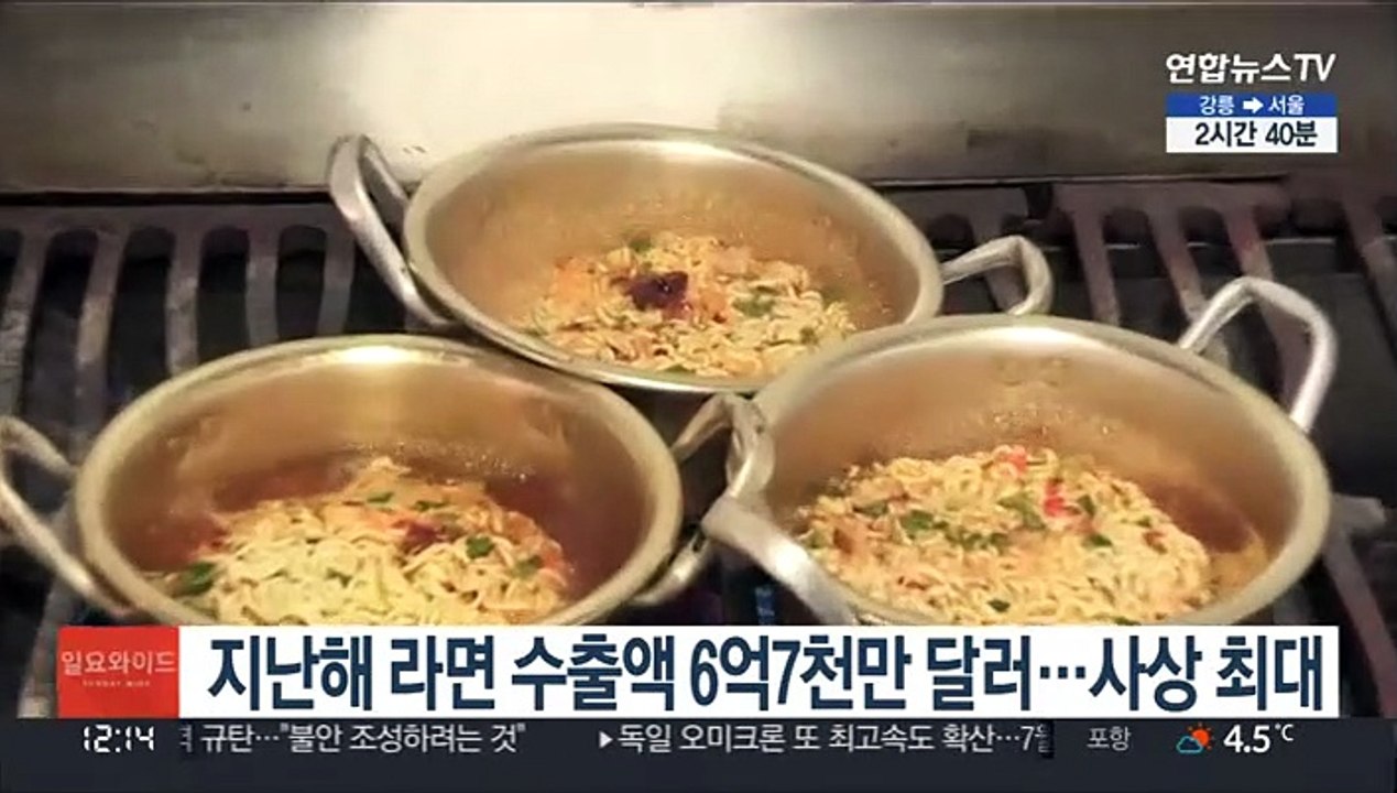 지난해 라면 수출액 6억7천만달러…사상 최대
