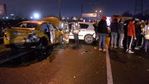 TEM'de feci kaza: 7 araç birbirine girdi, 4 yaralı var