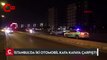 İstanbul'da iki otomobil kafa kafaya çarpıştı