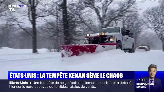 La tempête de neige Kenan, potentiellement meurtrière , a déferlé sur le nord-est des Etats-Unis