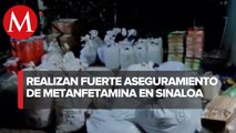 En Sinaloa, Sedena asegura más de 5 mil kilos de metanfetaminas