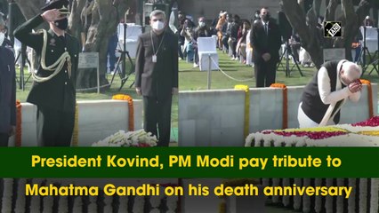 President Kovind, PM Modi pay tribute to Mahatma Gandhi on his death anniversary