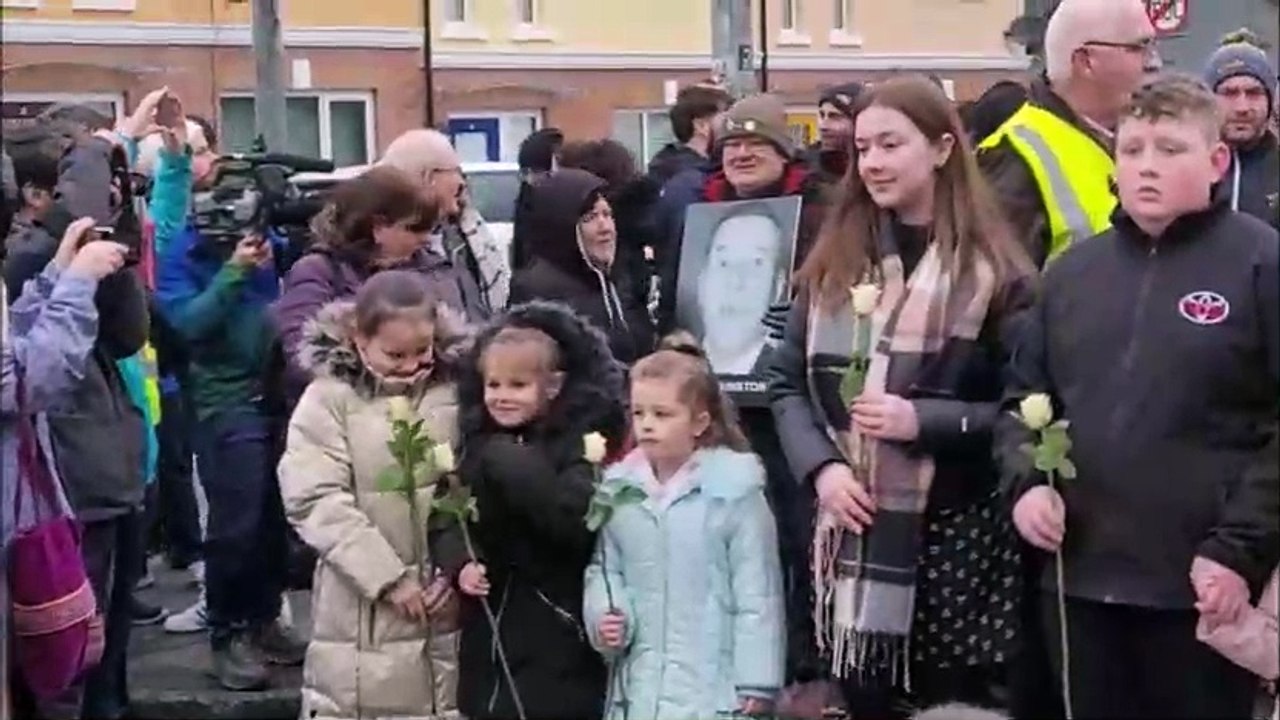 Bloody Sunday families Walk of Remembrance in Derry on 50th anniversary
