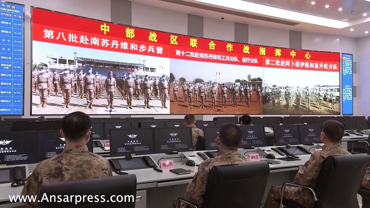 The Chinese president warned the United States in military uniform