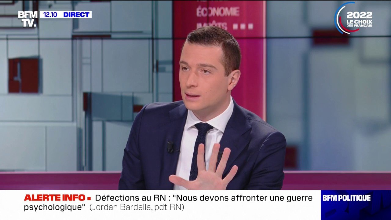 Défections au RN: Jordan Bardella dénonce "des méthodes déloyales" du camp Zemmour