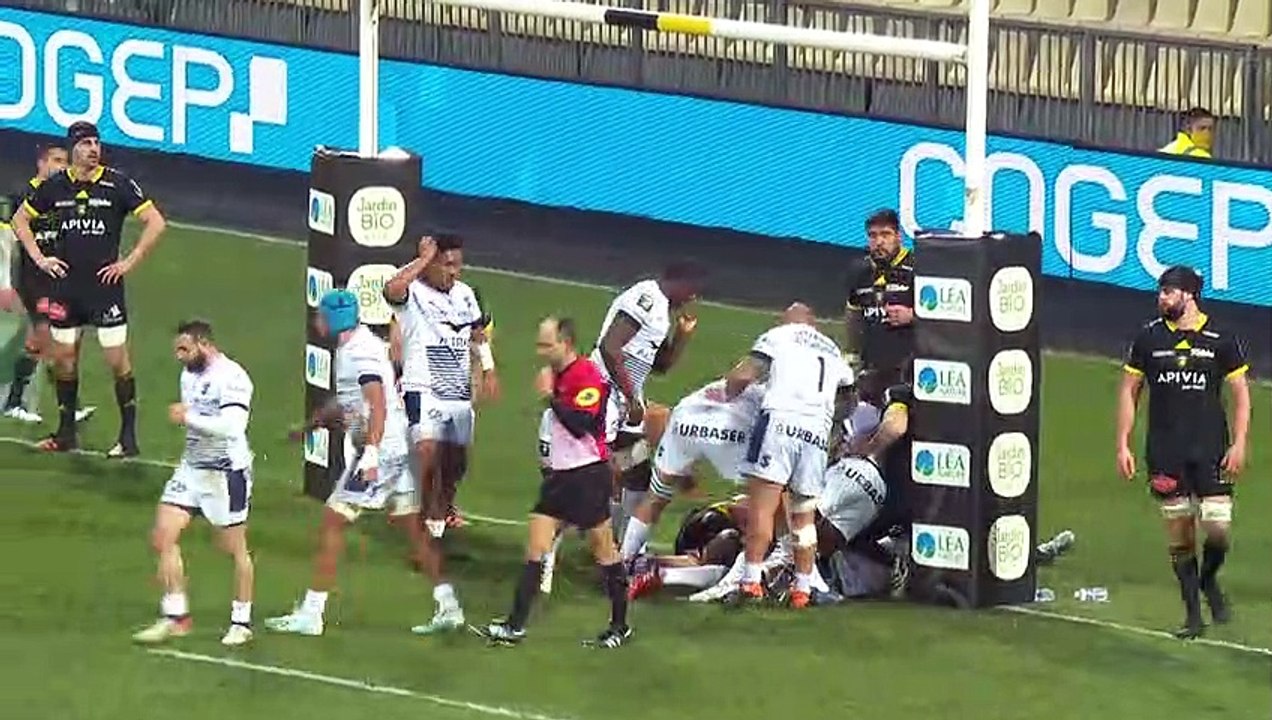 TOP 14 - Essai de Alexandre BECOGNEE (MHR) - Stade Rochelais - Montpellier Hérault Rugby - J16 - Saison 2021/2022
