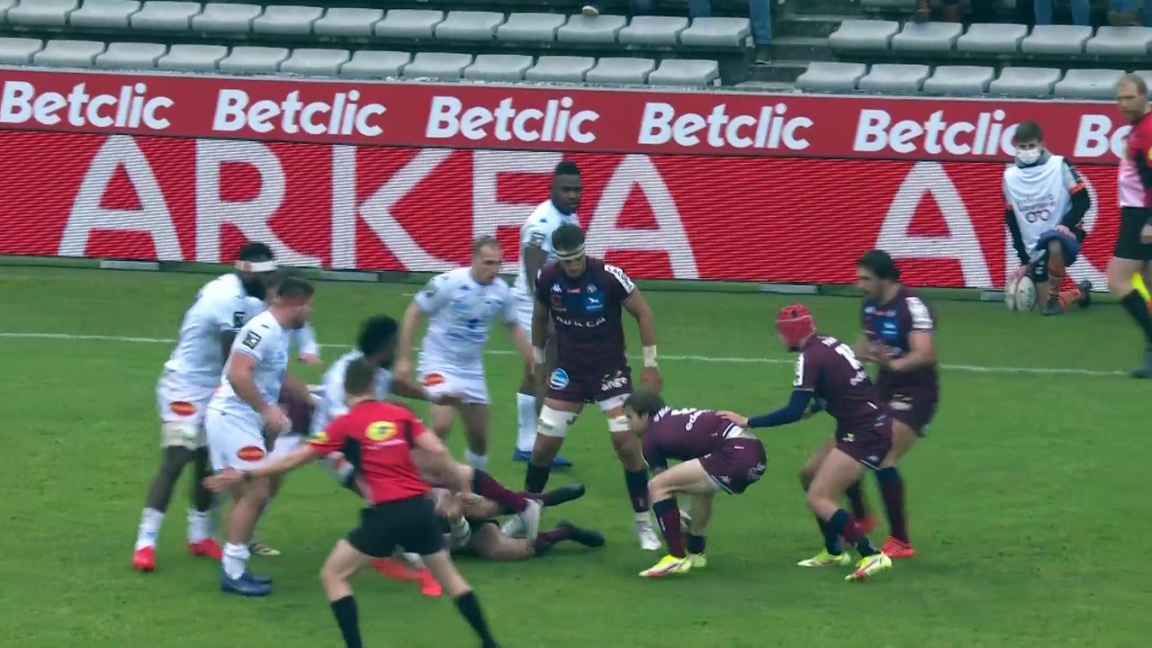 TOP 14 - Essai de Ulupano SEUTENI (UBB) - Union Bordeaux-Bègles - Castres Olympique - J16 - Saison 2021/2022