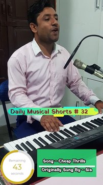 Cheap Thrills (Cover) | (Daily Musical Shorts #32) | Acorn Wolve | #Shorts