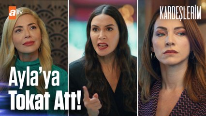 Suzan, Ayla'ya herkesin içinde tokat attı - Kardeşlerim 37. Bölüm