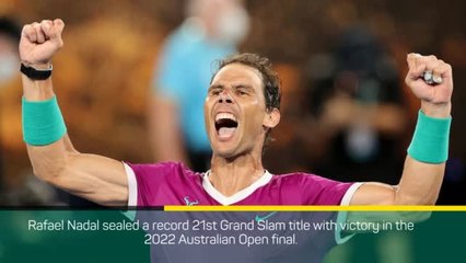 Breaking News - Nadal wins 21st Grand Slam