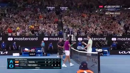 Rafa Nadal celebra su victoria