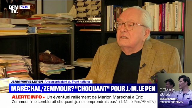 Un ralliement de Marion Maréchal à Éric Zemmour ? Choquant pour Jean-Marie Le Pen, qui apporte son soutien à sa fille
