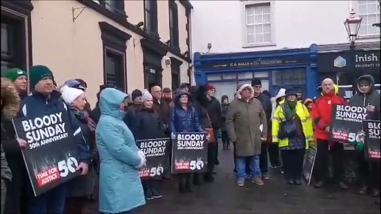 Bloody Sunday: Inishowen people gather in Buncrana to pay their respects on 50th anniversary