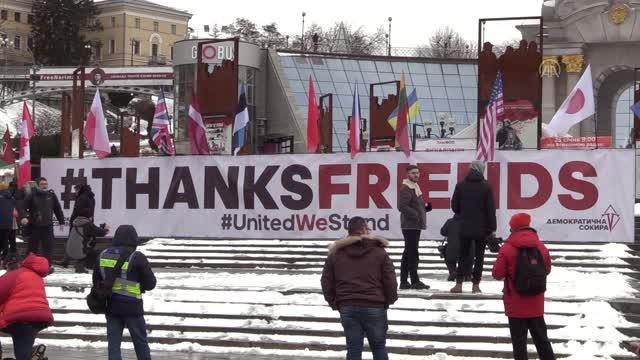 Son dakika haber! Ukrayna'ya ve Ukrayna Silahlı Kuvvetlerine uluslararası yardım sağlayan ülkeler için şükran mitingi