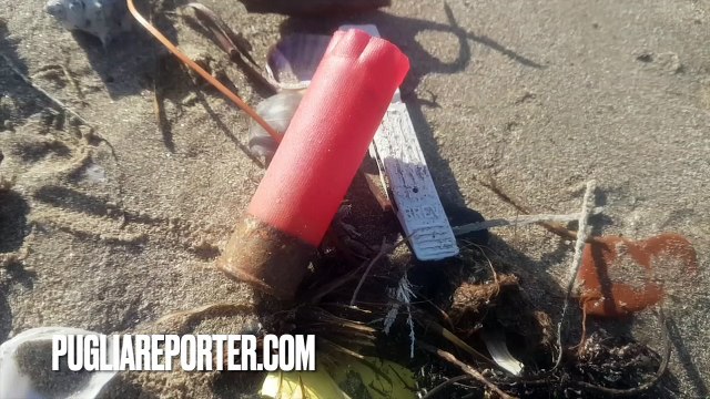 Barletta: anche siringhe e bossoli tra i numerosi rifiuti abbandonati sulla spiaggia di Levante