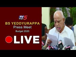 Live : CM BS Yeddyurappa Press Meet | Budget 2020 | TV5 Kannada