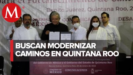 AMLO anuncia cinco obras de infraestructura en Quintana Roo